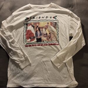 White Friends Holiday Armadillo Long Sleeve Shirt